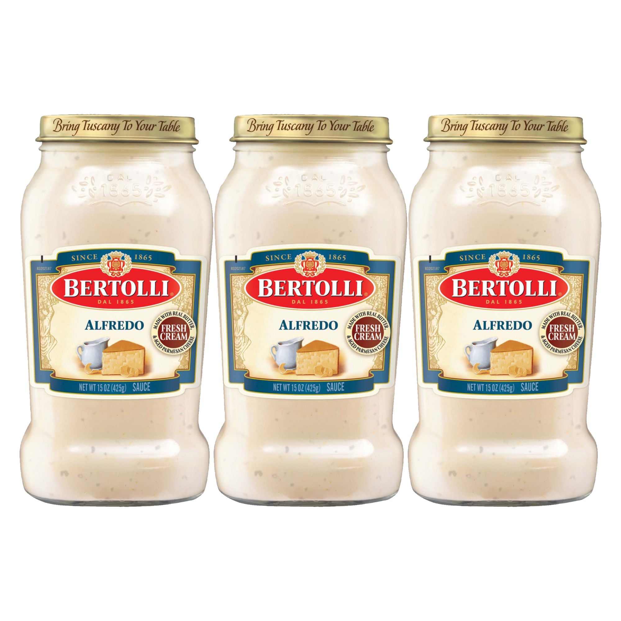 Bertolli Alfredo Sauce with Aged Parmesan Cheese, 3 pk./15 oz.