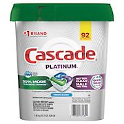 Cascade Platinum ActionPacs Dishwasher Detergent, 92 ct.