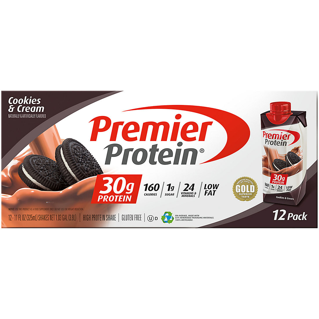 Premier Protein Cookies Amp Cream Protein Shakes Bjs Wholesale