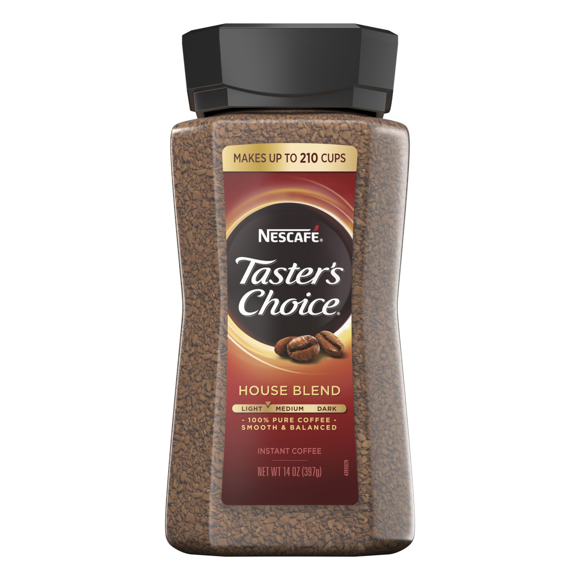 Nescafe Taster's Choice House Blend Instant Coffee, 14 oz.