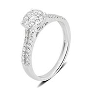 .50 ct. t.w. Round Engagement Ring in 14K White Gold