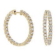 Amairah 4.00 ct. t.w. Diamond Inside-Out Hoop Earrings in 14k Yellow Gold