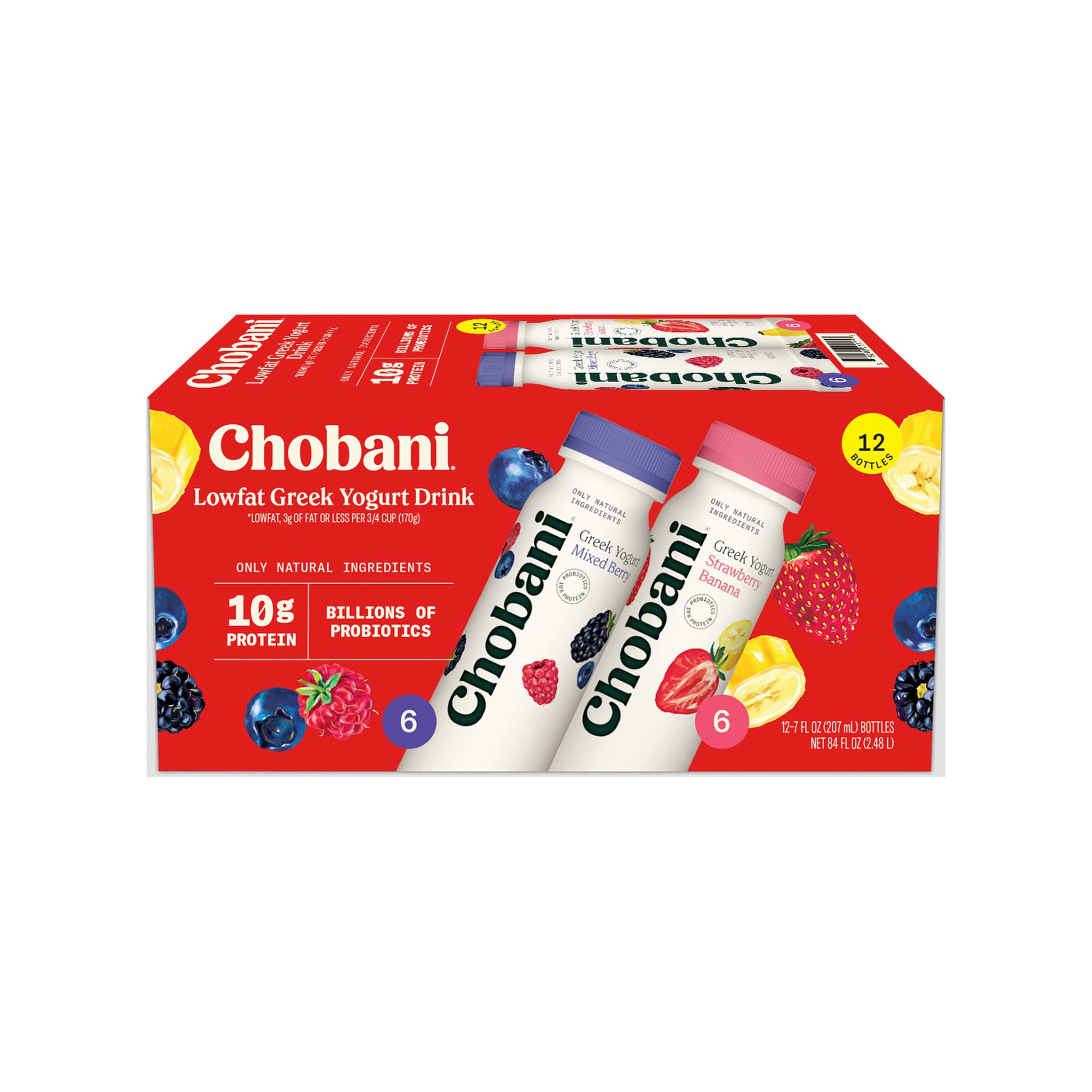 Chobani Low-Fat Greek Yogurt Drink, 12 ct.