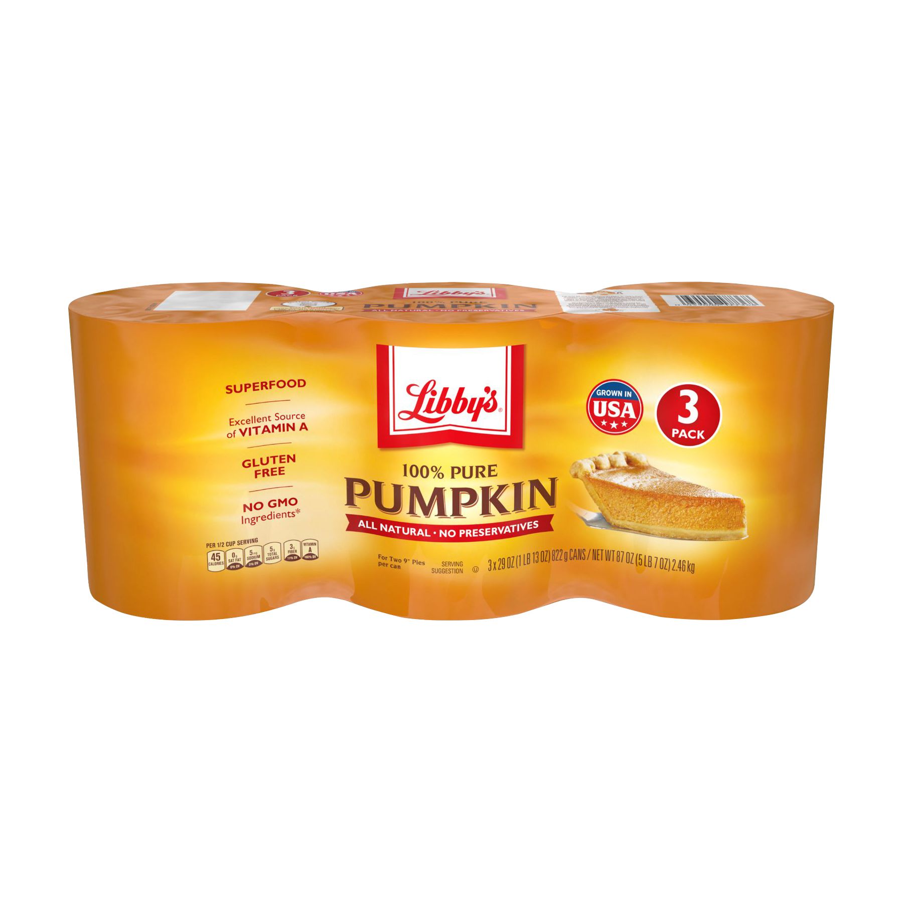 Libby's 100% Pure Pumpkin, 3 pk./29 oz.