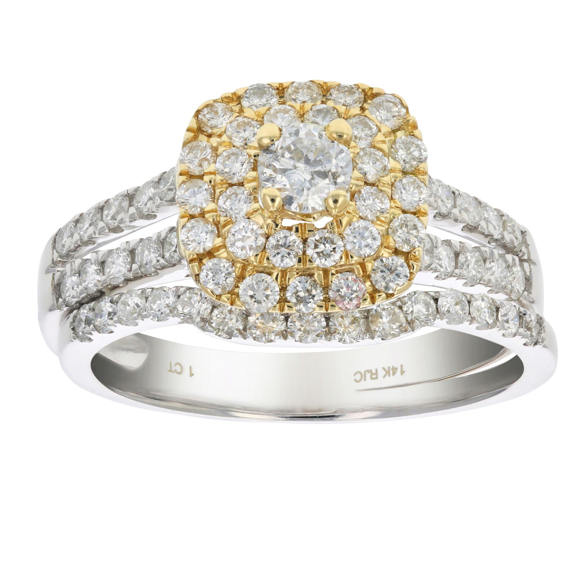 Amairah 1.00 ct. t.w. Diamond Wedding Bridal Ring in 14k Two-Tone Gold, Size 7