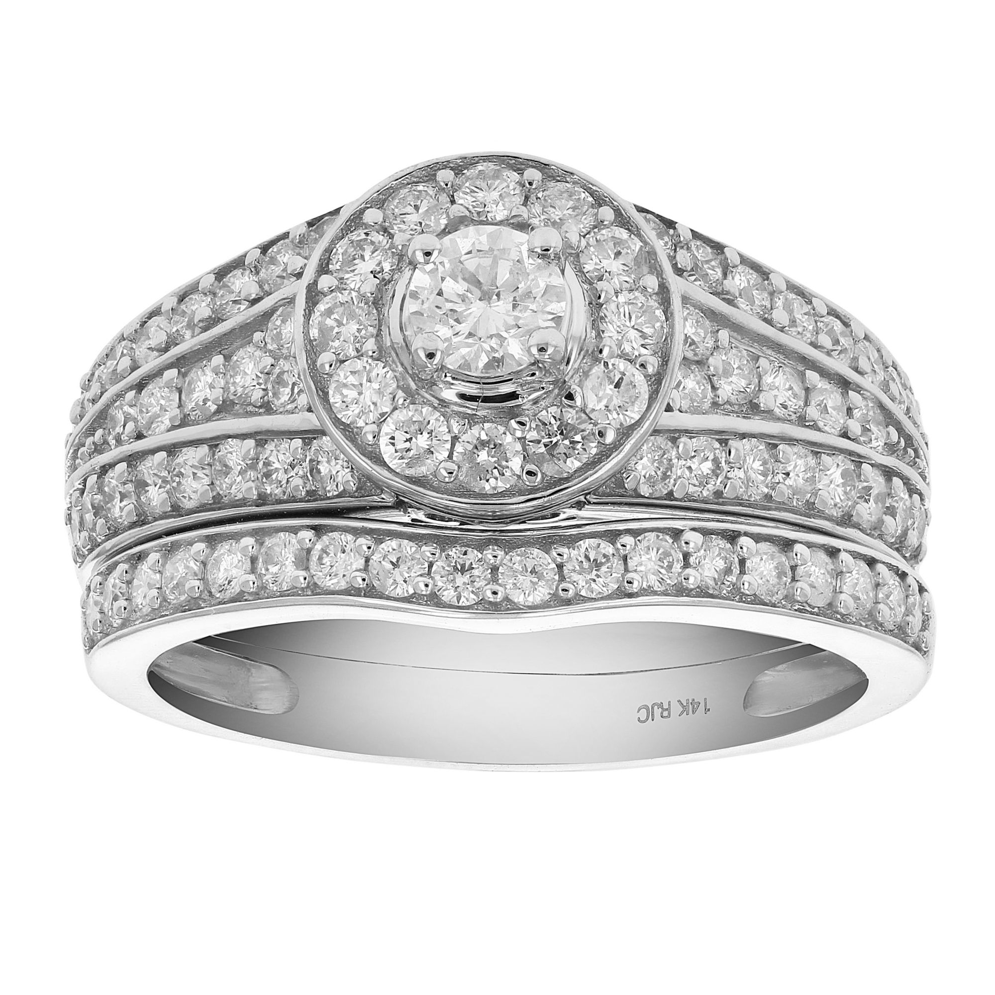 Amairah 1.00 ct. t.w. Diamond Channel Prong Engagement Ring Set in 14k White Gold, Size 5.5
