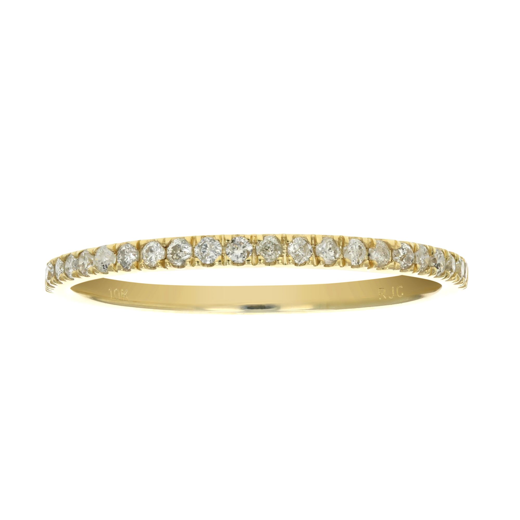 Amairah .16 ct. t.w. Diamond Pave Wedding Band in 10k Yellow Gold, Size 6