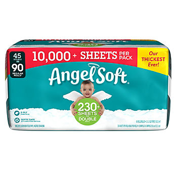 Angel Soft Toilet Paper Double Rolls, 45 ct. - BJs WholeSale Club