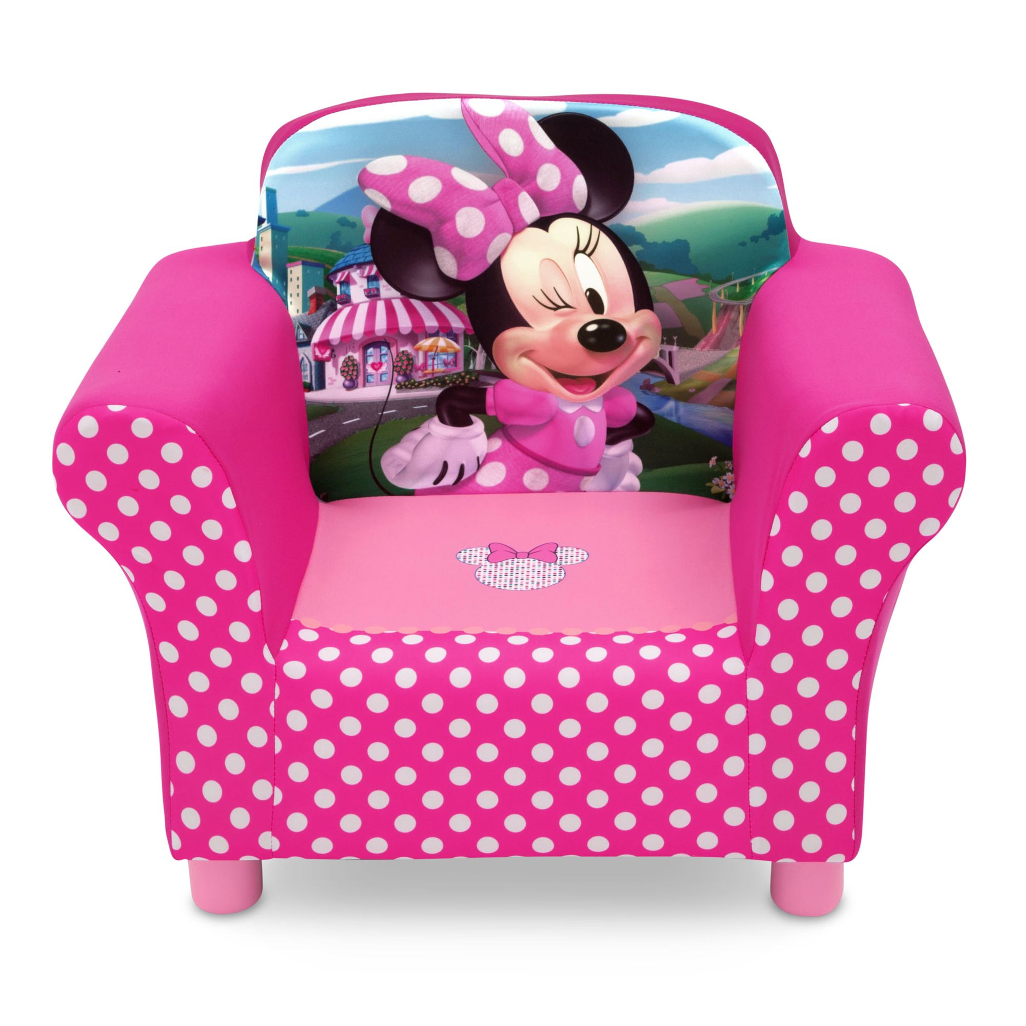 minnie mouse upholstered sofa & ottoman set