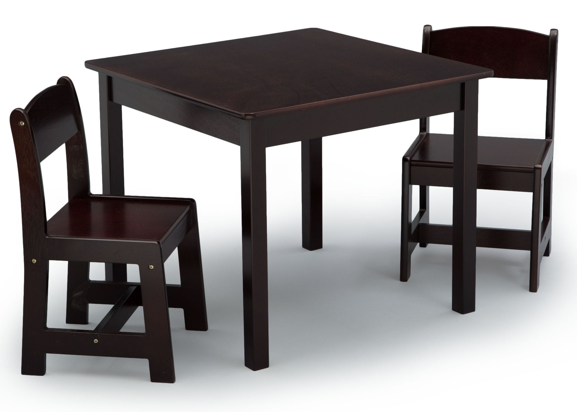 Delta Children MySize Table and Chairs Set - Dark Chocolate