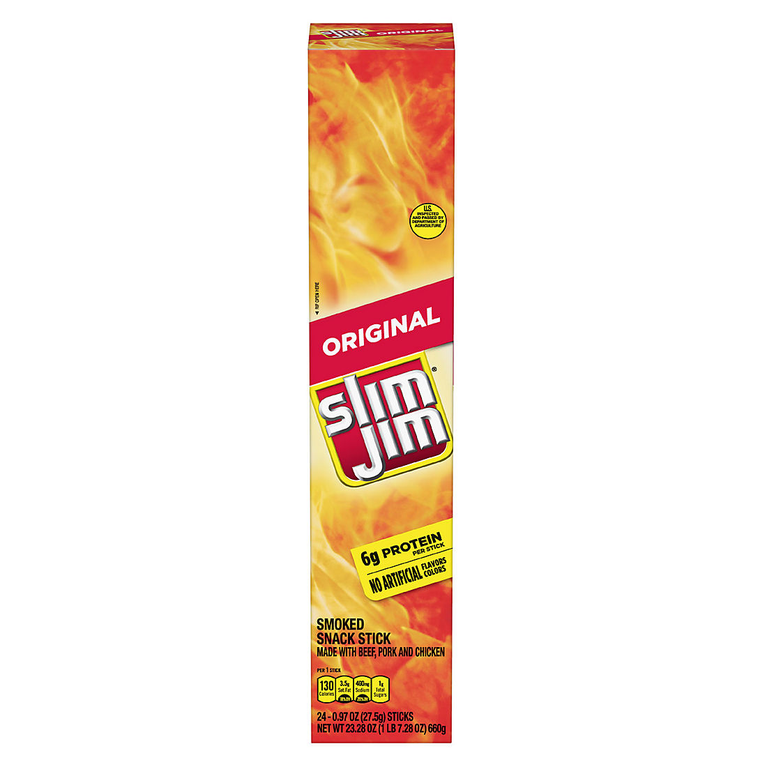 Slim Jim Original Giant Sticks Carton 24 Ct Bjs Wholesale Club
