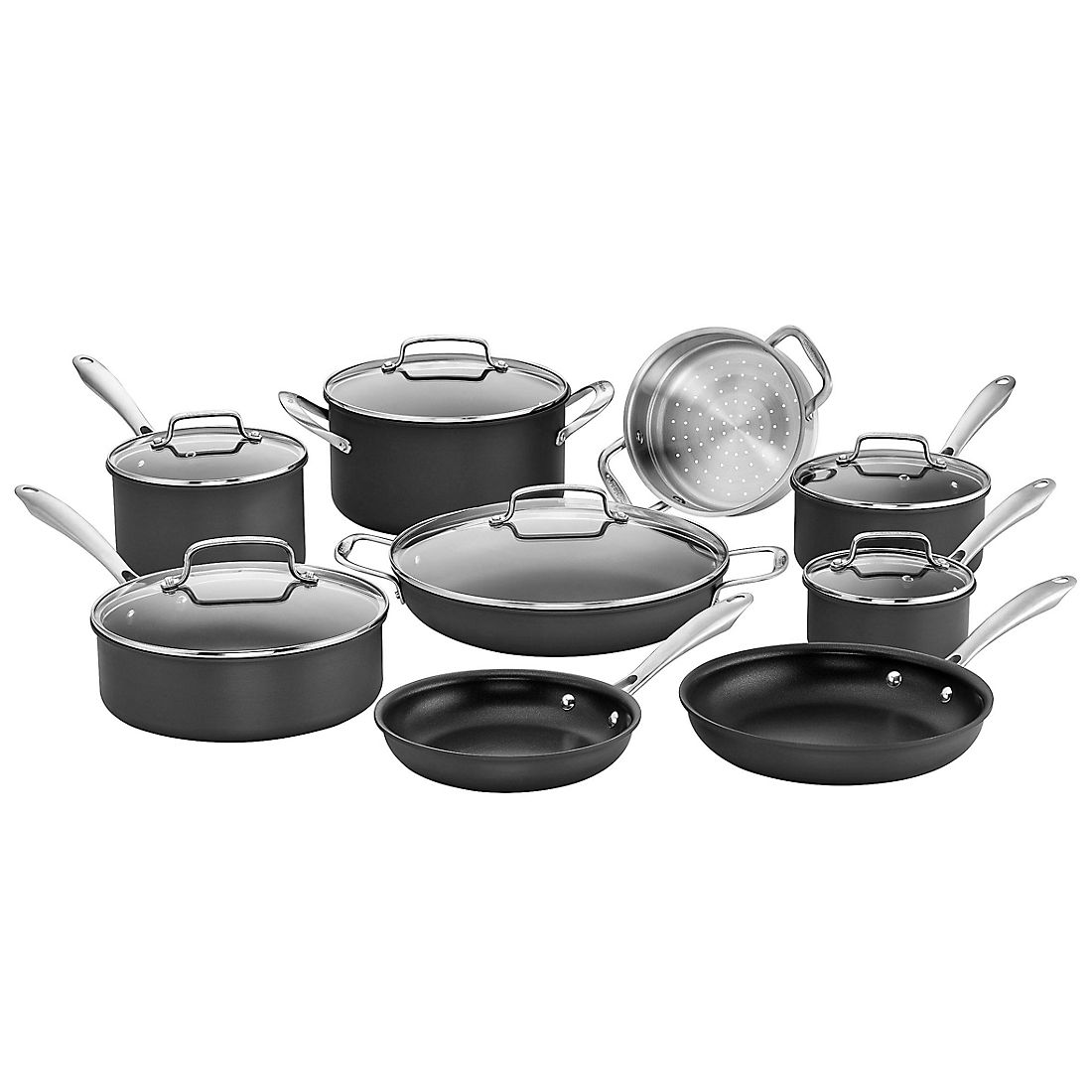 Cuisinart Professional Non-Stick Hard Anodized 15-Pc Cookware Set