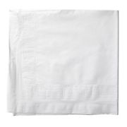 Hoffmaster White Poly Lined 54&quot; x 108&quot; Banquet Table Covers, 25 ct.