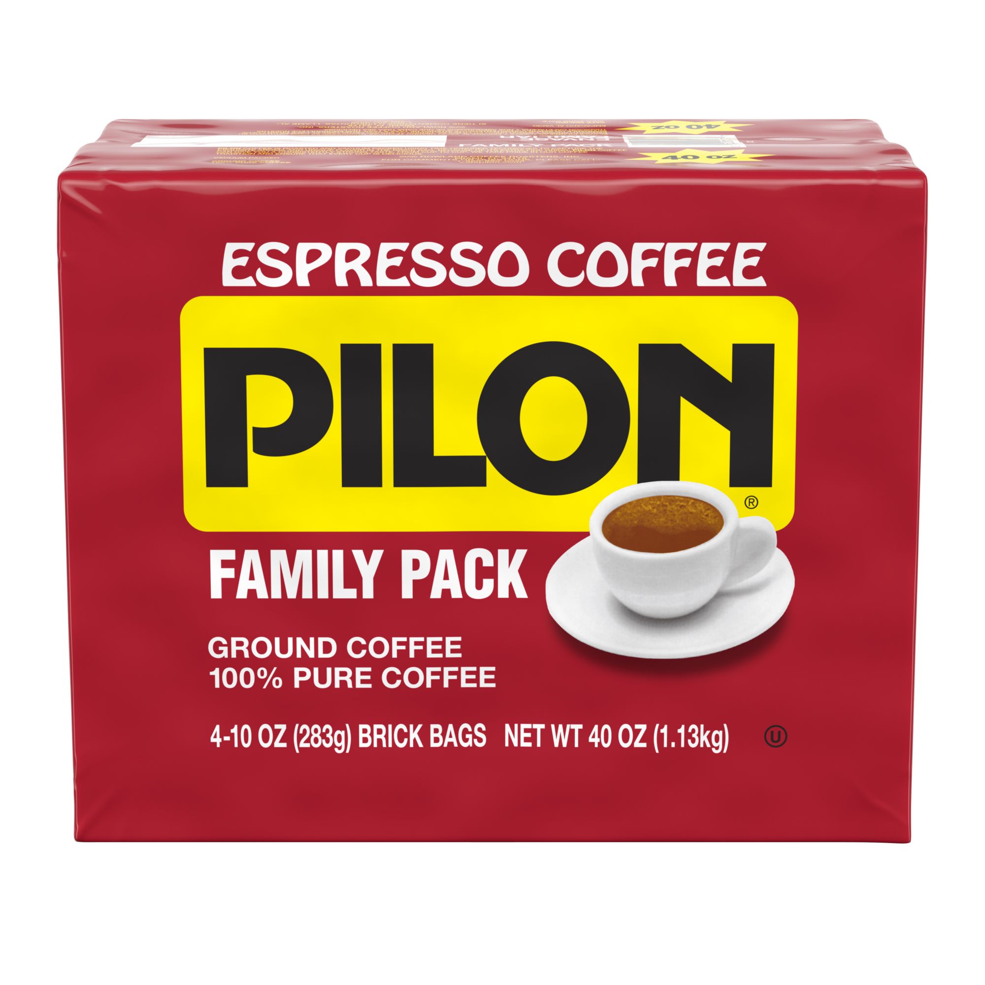 Café Pilon Espresso Ground Coffee, 10 Ounce