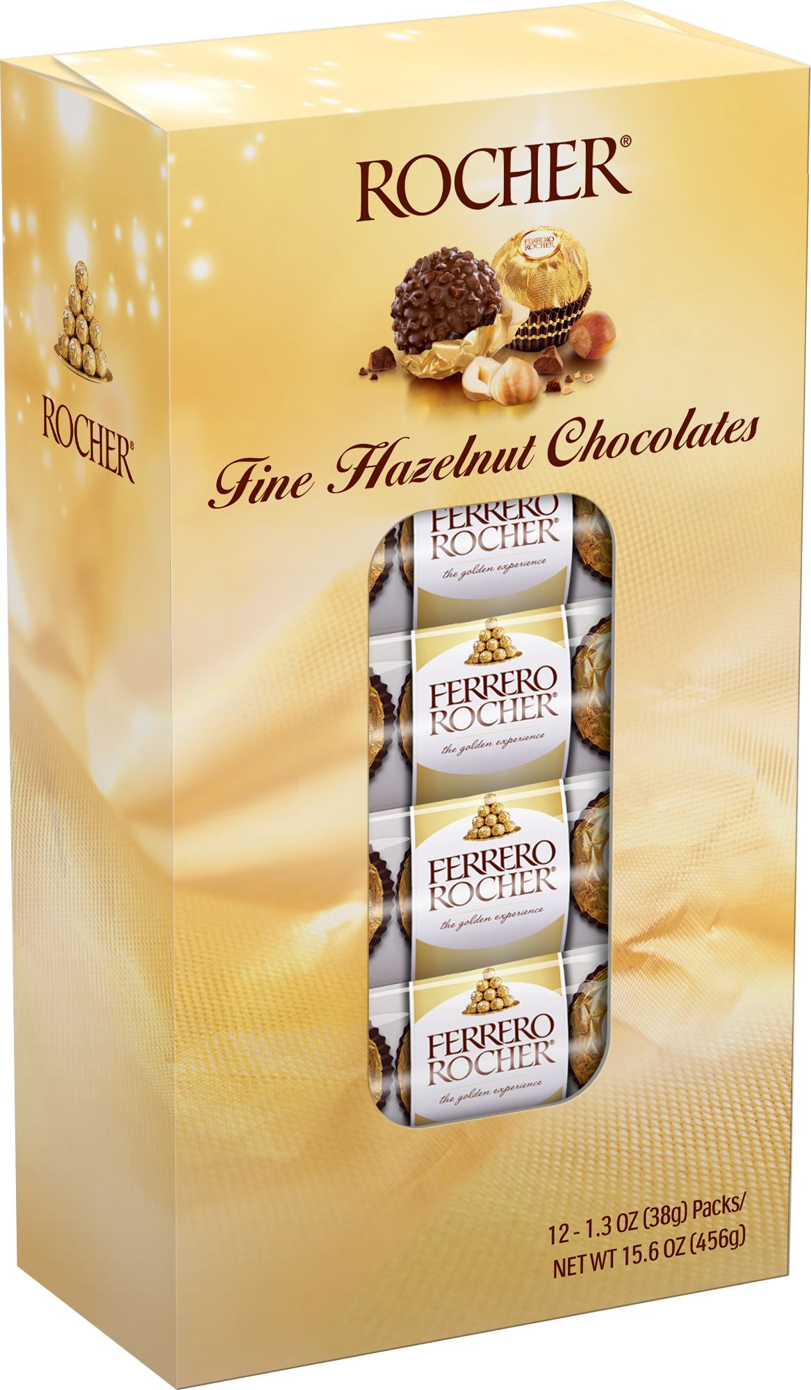 Ferrero Rocher Fine Hazelnut Chocolates, 12 pk./1.3 oz.