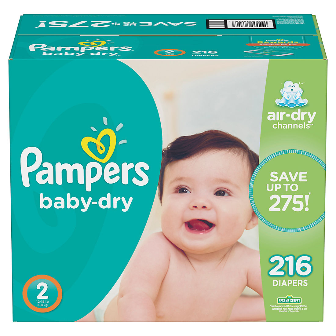 Pampers Baby-Dry Size 8 27 Nappies