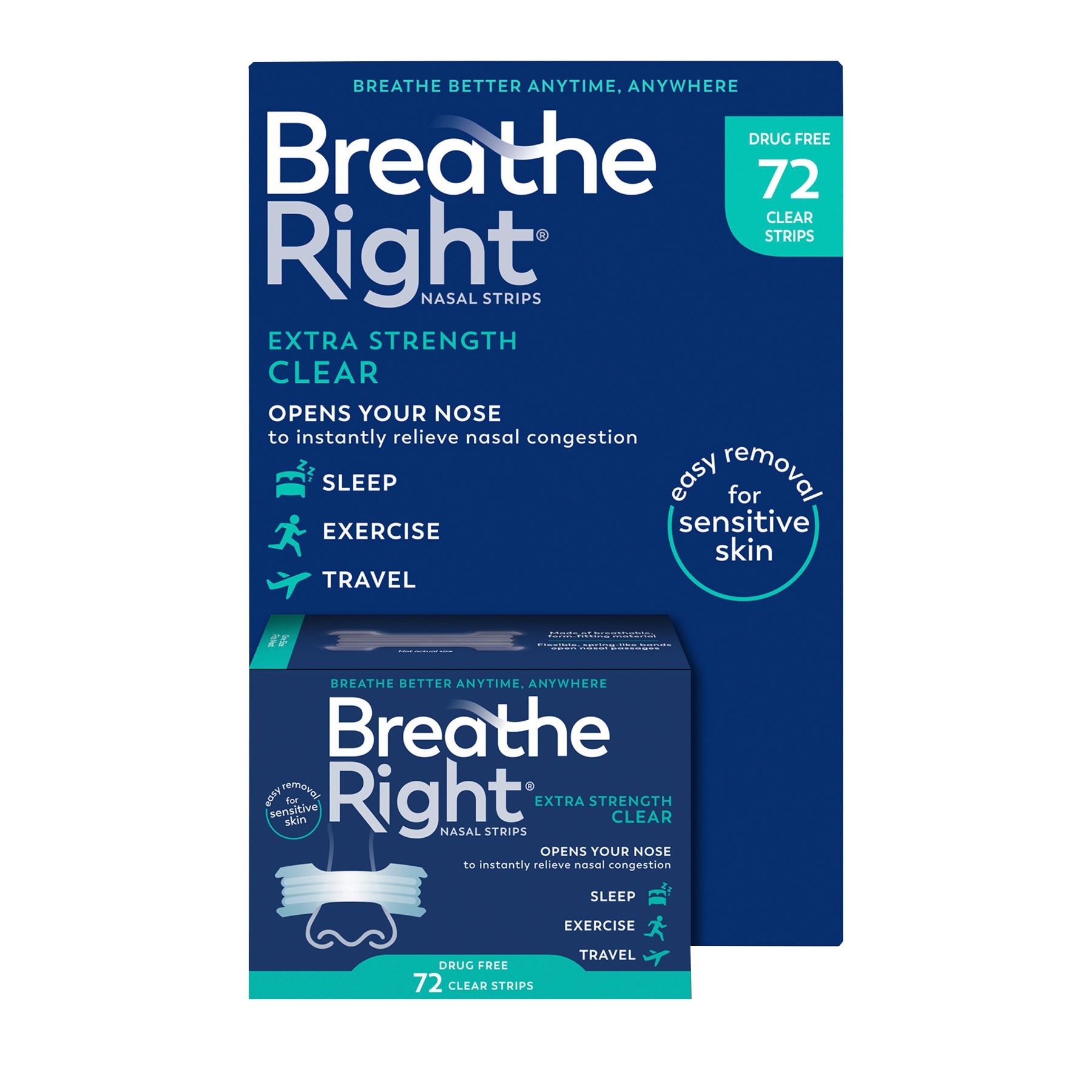 Breathe Right Extra Nasal Strips, 72 Count, 3 Pack, 1 - Jay C Food Stores