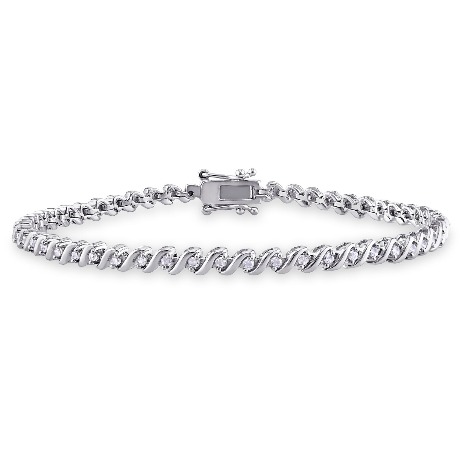 .49 ct. t.w. Diamond Tennis Bracelet in Sterling Silver