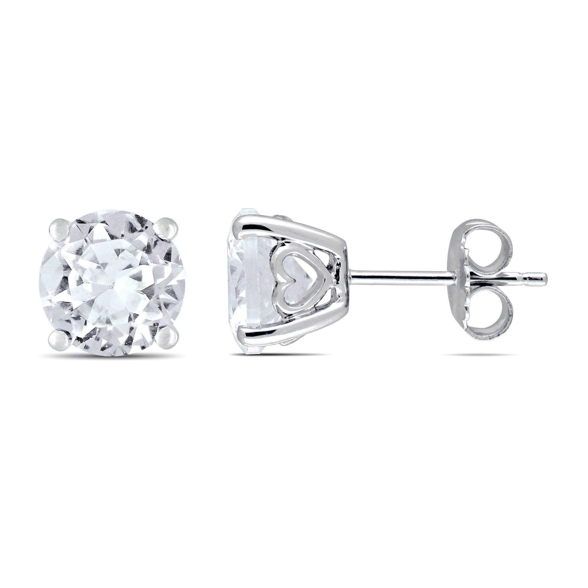 4.8 ct. t.w. White Sapphire Stud Earrings in Sterling Silver