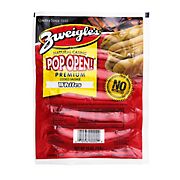 Zweigle's Natural Casing White Hot Pop Open Sausage, 3 lbs.
