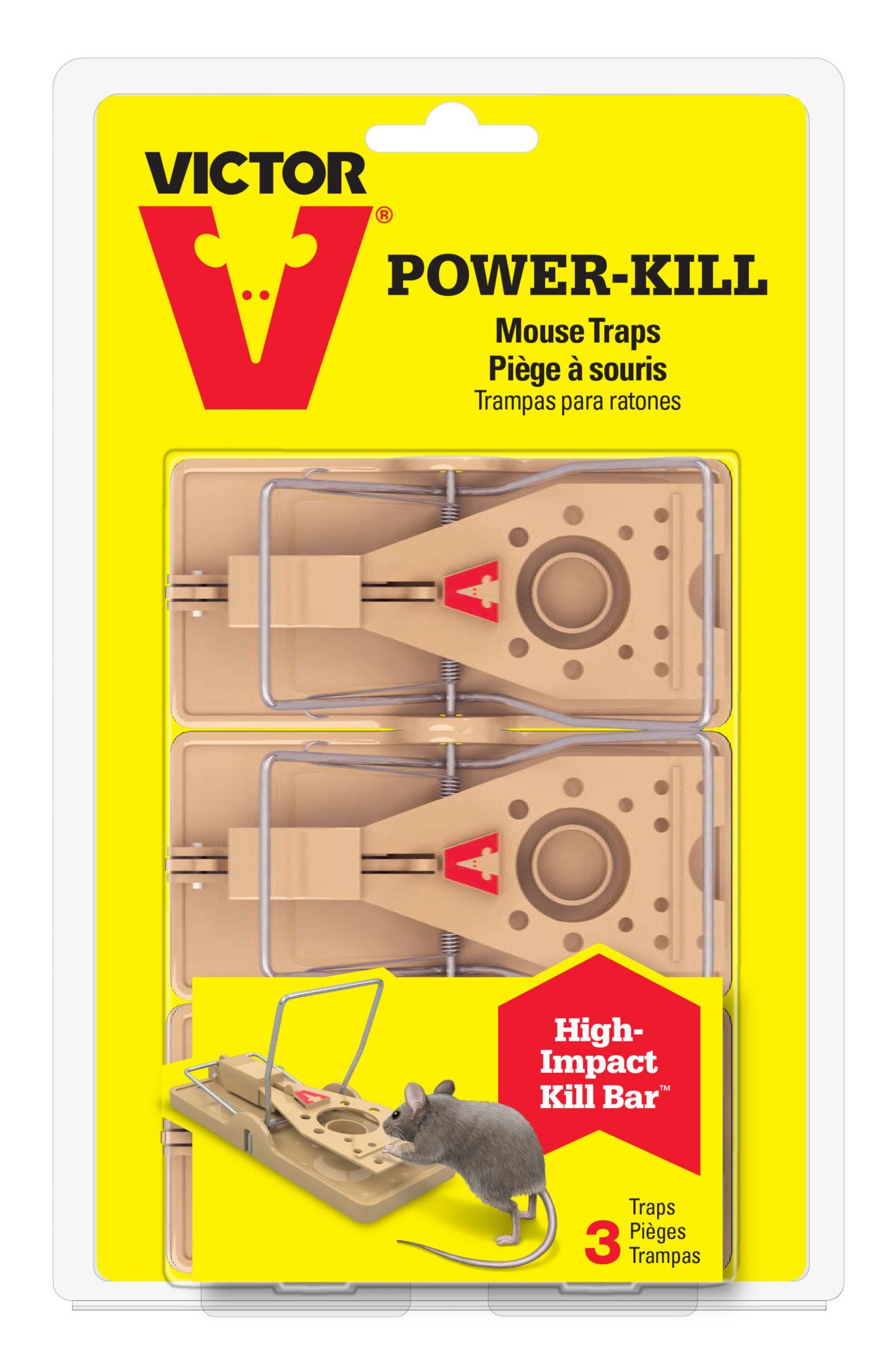 Victor Power Mouse Trap, 3 pk.