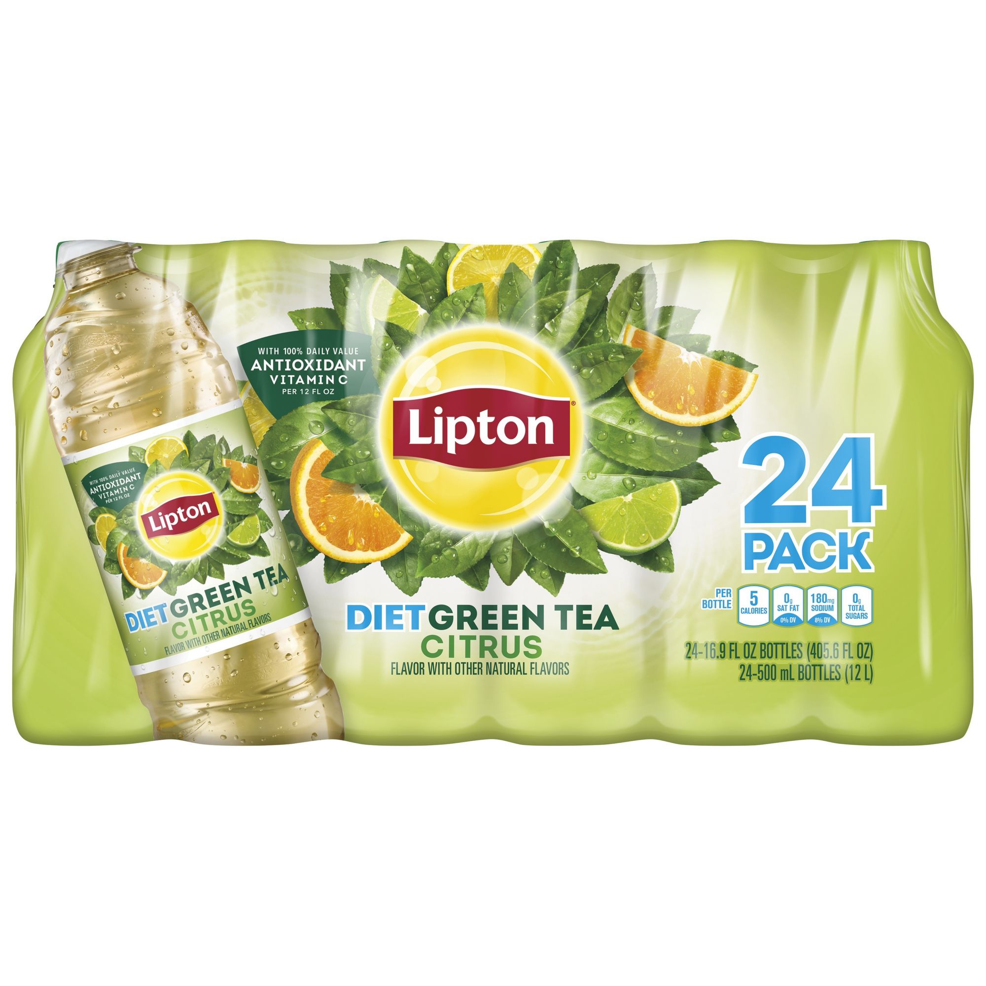 Lipton Peach Iced Black Tea Plastic Bottle 16.9 fl oz 24 Pack