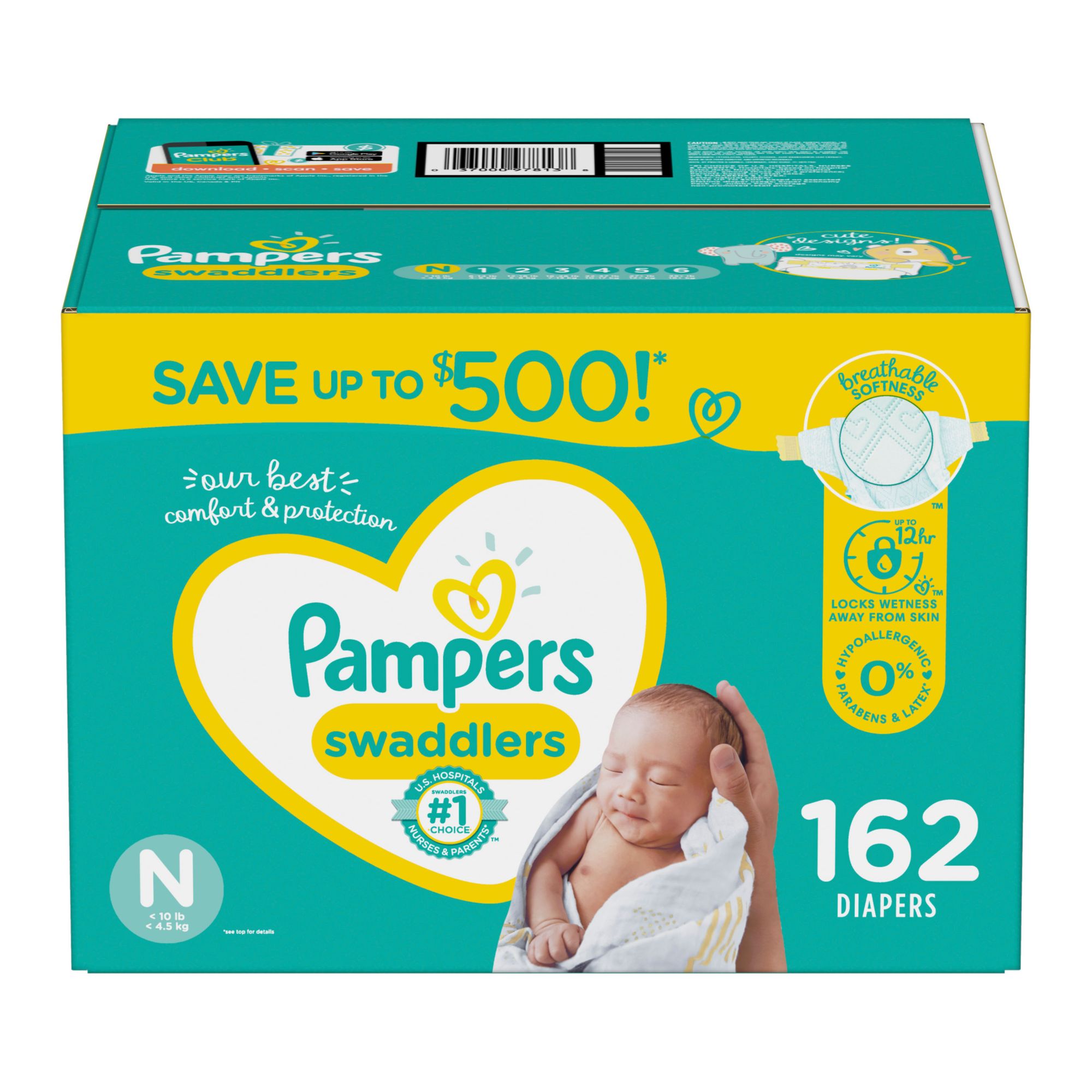 new baby born pampers