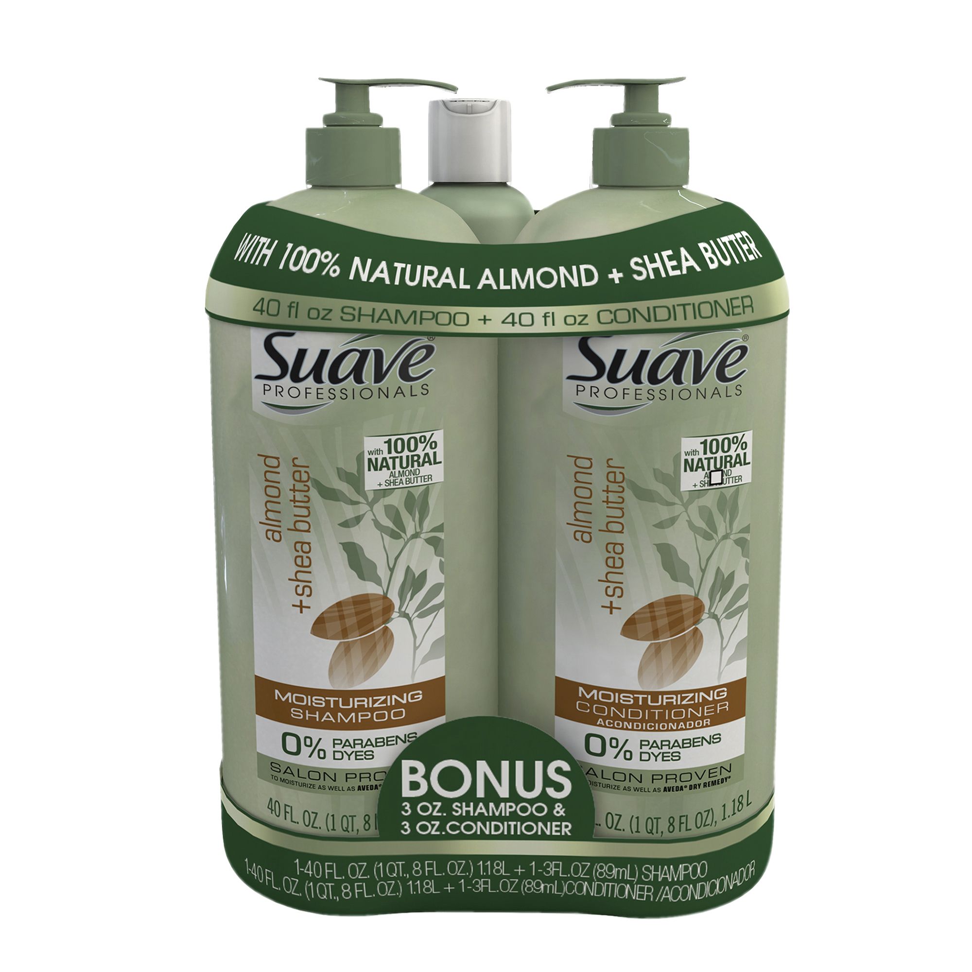 Suave Professionals Almond And Shea Shampoo And Conditioner 2 Pk