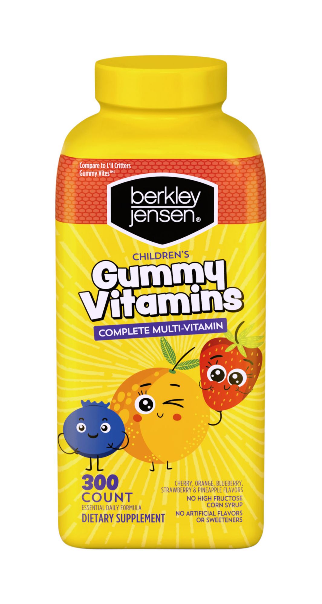 Berkley Jensen Children S Gummy Vitamins 300 Ct Bjs Wholesale Club
