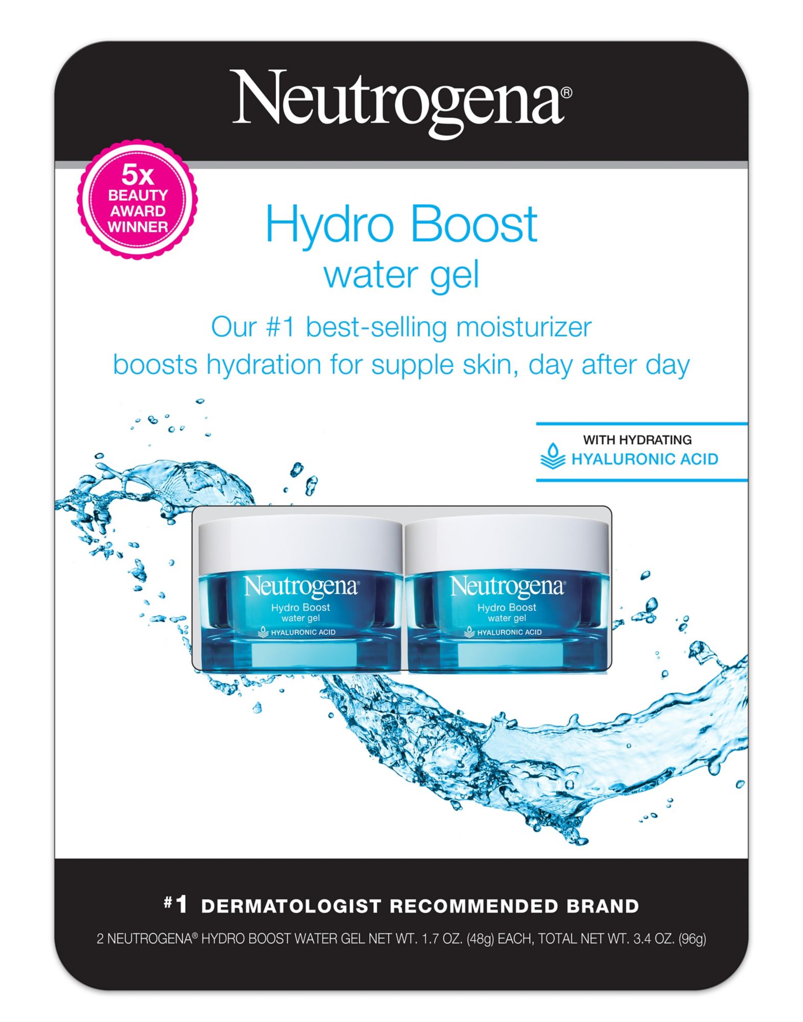 Neutrogena Hydro Boost Water Gel - 2 pk./1.7 fl. oz.