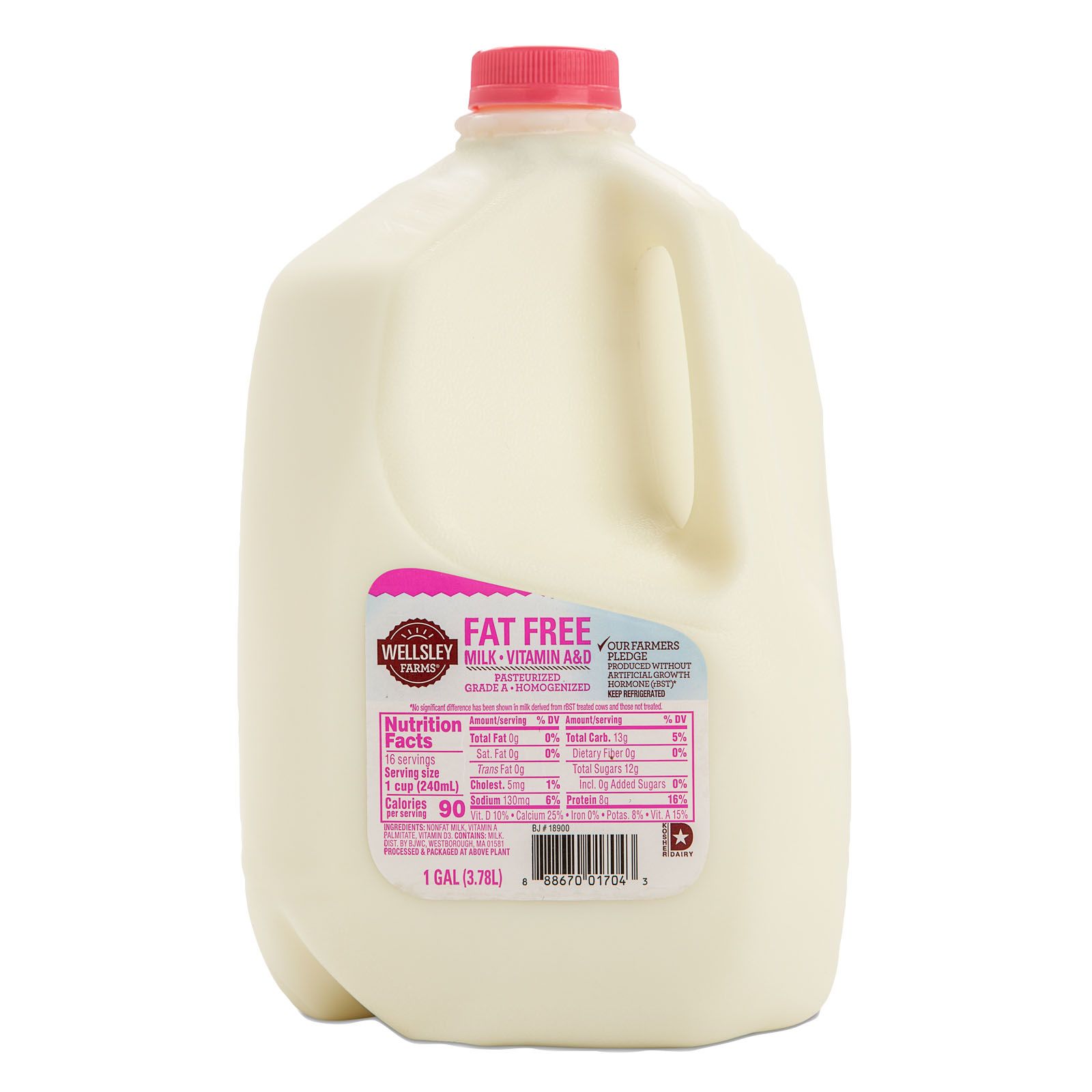 Wellsley Farms Organic Grass-Fed Whole Milk, 64 oz.