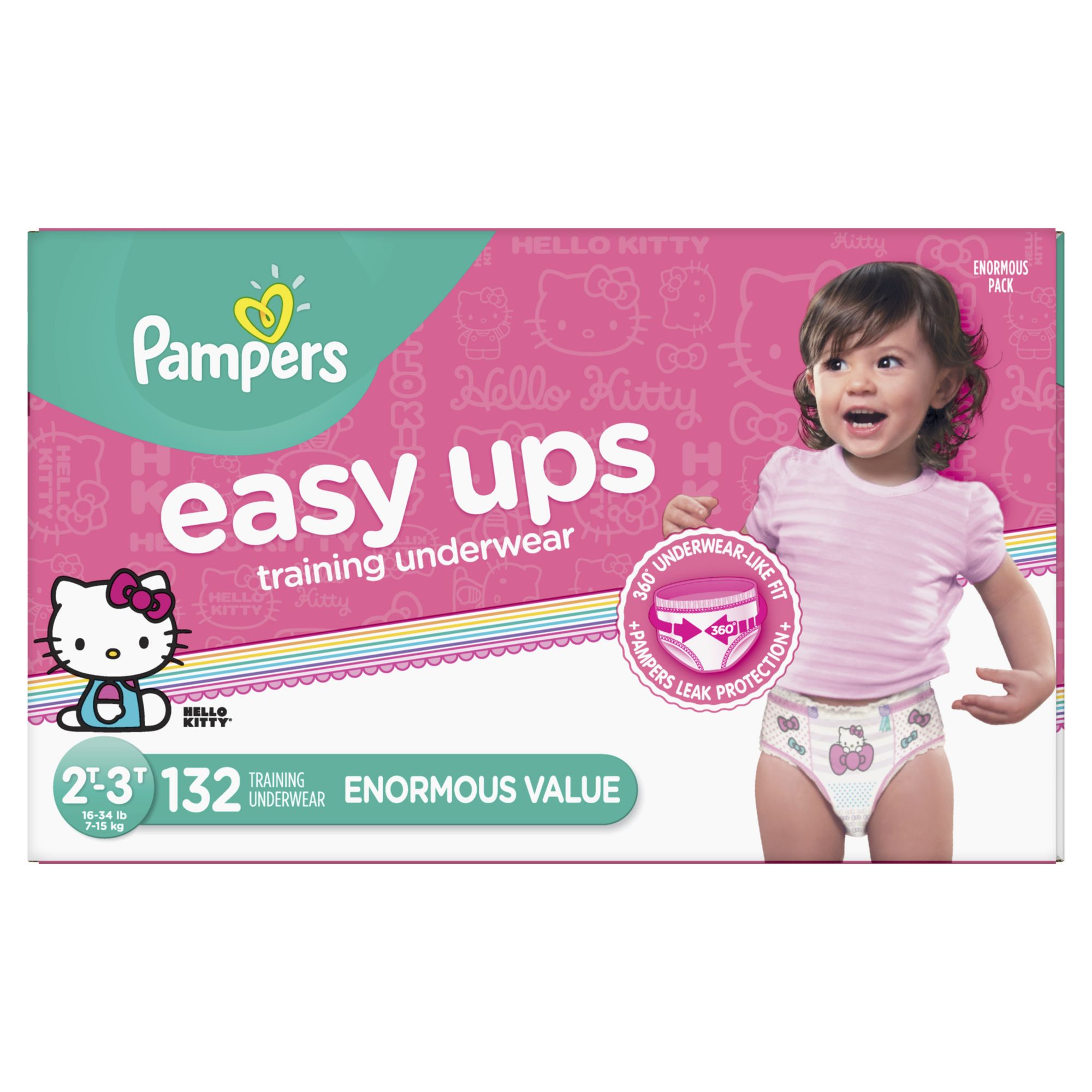 Pampers Girls Easy Ups Training Underwear 3T-4T (Size 5), 72 Count (Old  Version),  price tracker / tracking,  price history charts,   price watches,  price drop alerts