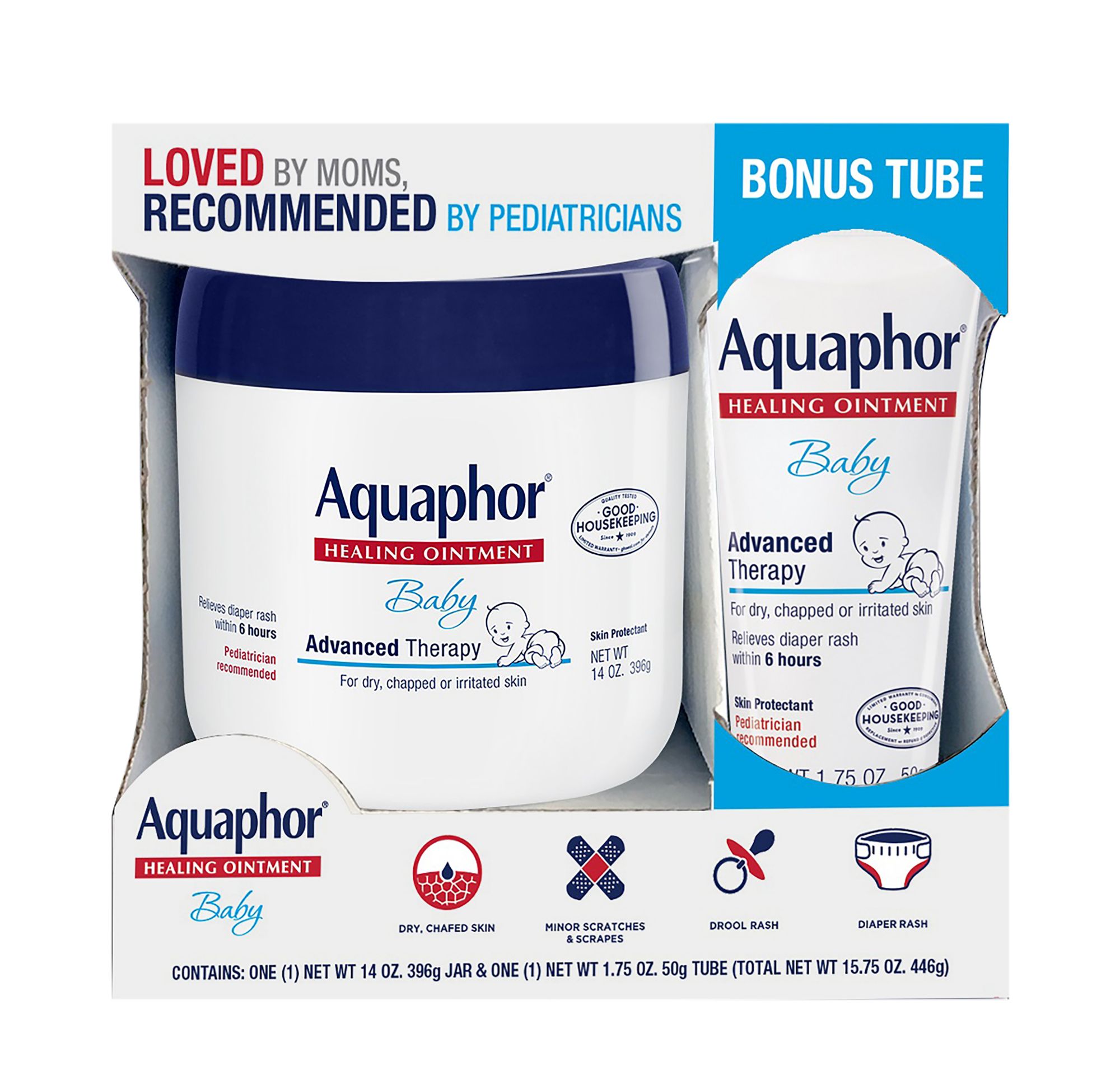 Aquaphor Advanced Therapy Baby Healing Ointment with Bonus, 15.75 oz.