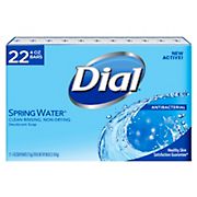 Dial Antibacterial Spring Water Deodorant Bar Soap, 22 pk./4 oz.