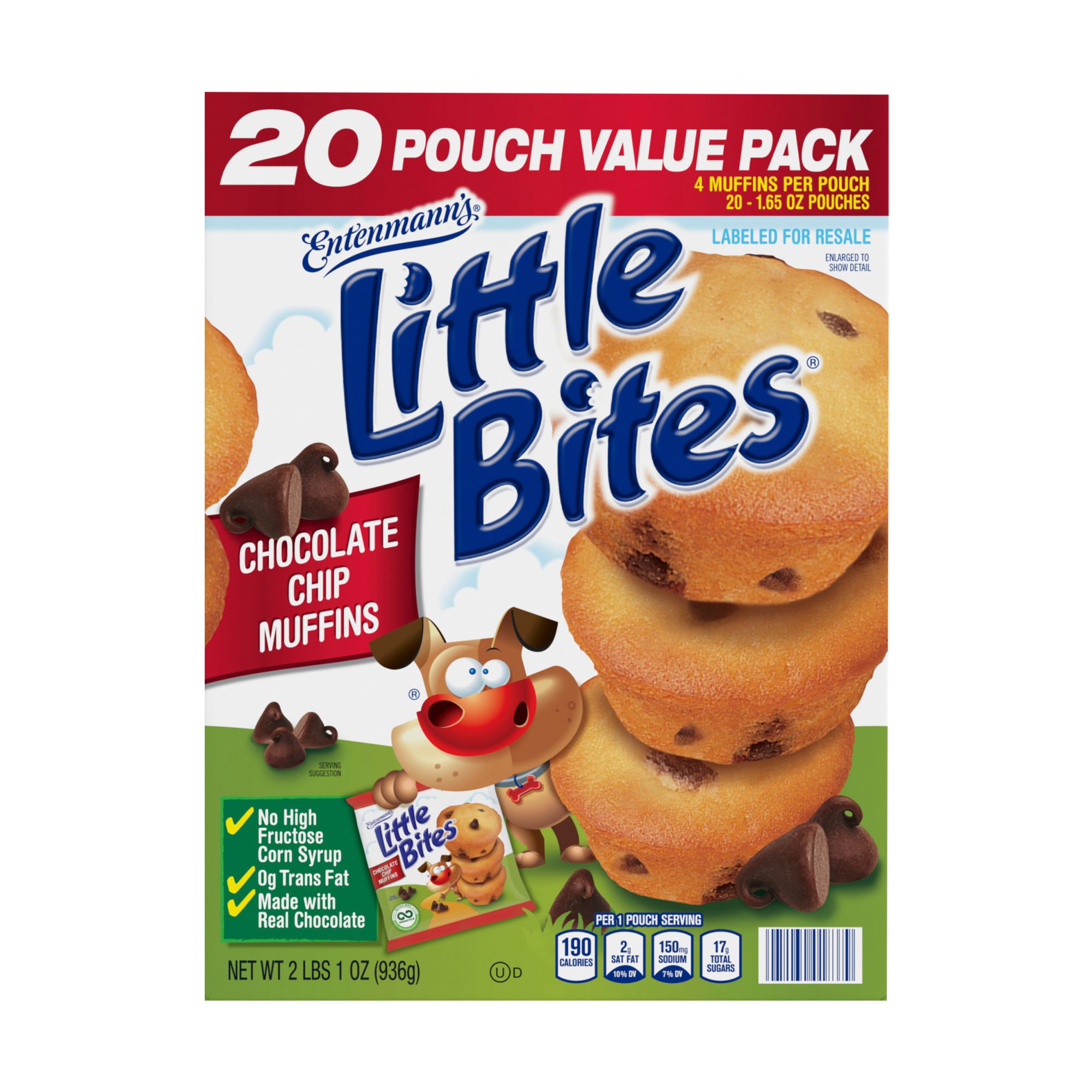 Entenmann's Little Bites Chocolate Chip Muffins, 20 pk./1.65 oz.