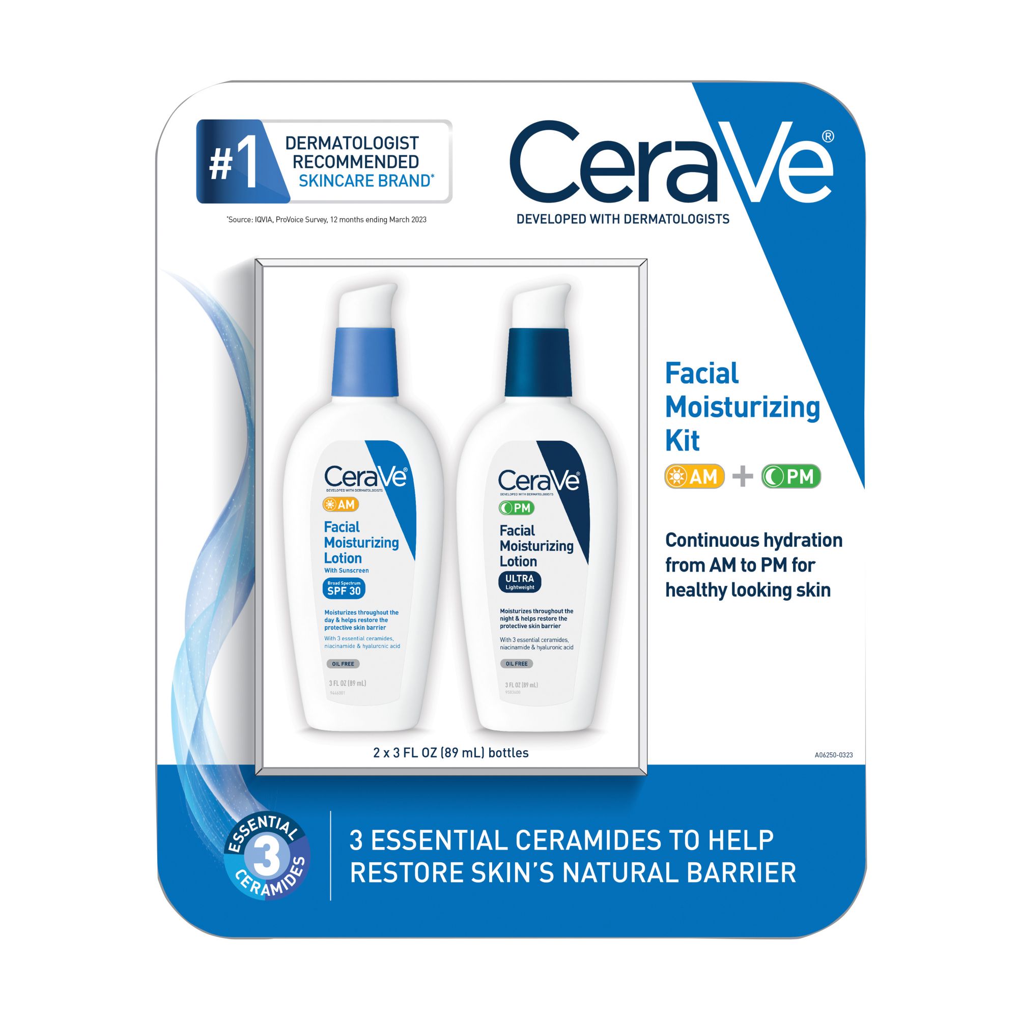 CeraVe Facial Moisturizing Kit, 2 pk./3 fl. oz.