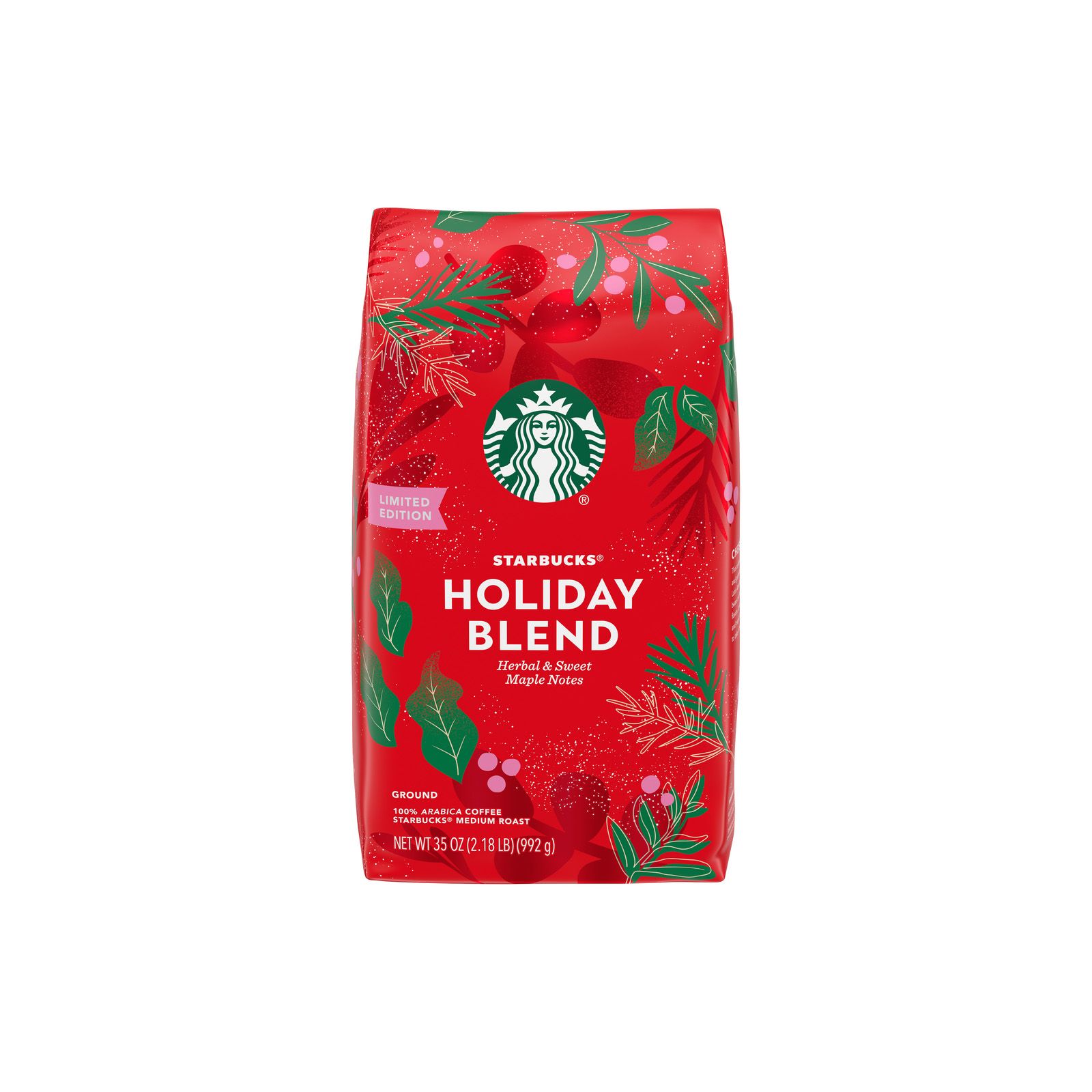 Starbucks Holiday Blend Medium Roast Ground Coffee, 1 bag (35 oz.)