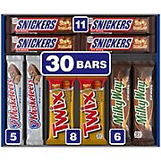 Snickers, Twix & More Chocolate Halloween Candy Bars, Full-Size Variety Pack, 30 ct.