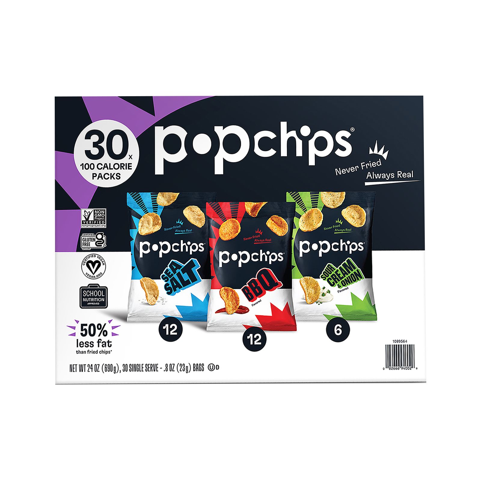 Popchips Variety Pack, 30 ct. | BJ's Wholesale Club