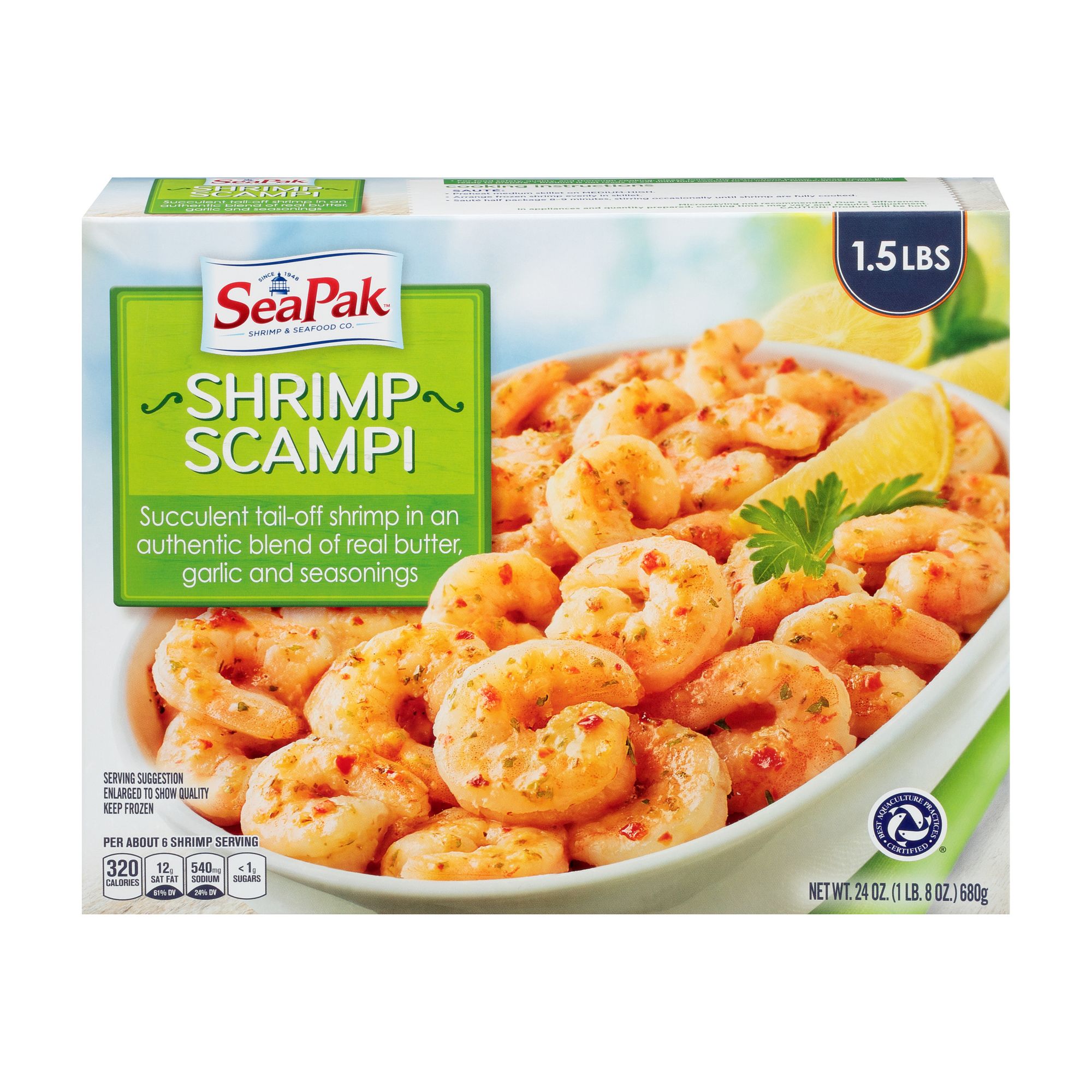 SeaPak Shrimp Scampi, 24 oz. - BJs WholeSale Club