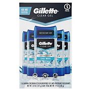 Gillette Clear Gel Cool Wave Antiperspirant/Deodorant, 5 pk./3.8 oz.