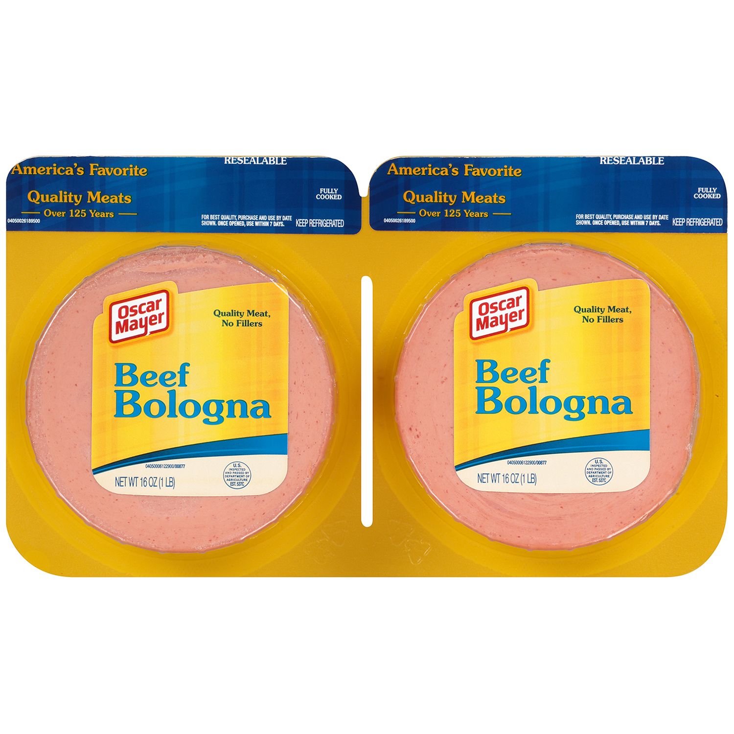 Oscar Mayer Beef Bologna Sliced Lunch Meat, 2 pk./16 oz.