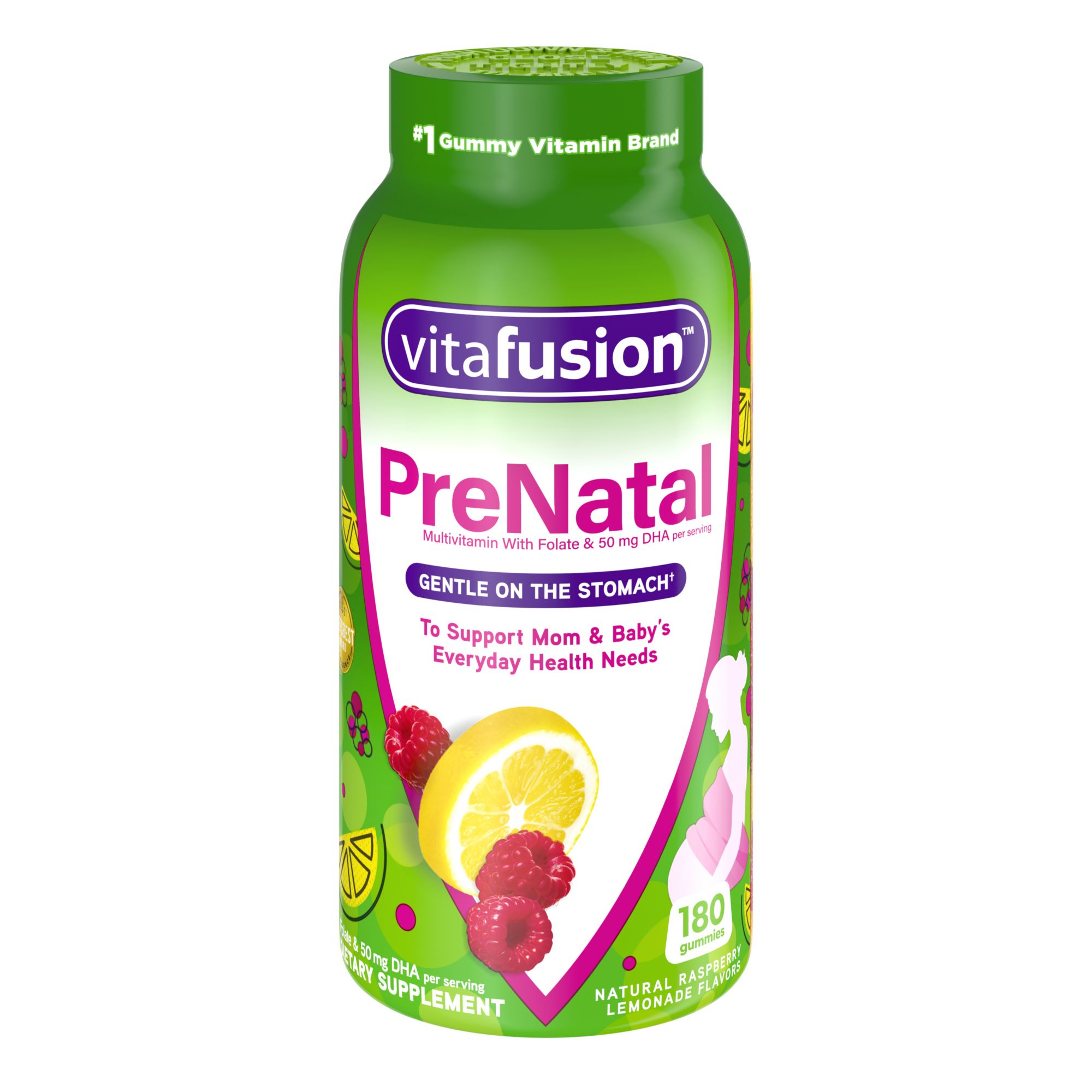 VitaFusion PreNatal DHA, Folate and Multivitamin Gummy, 180 ct.