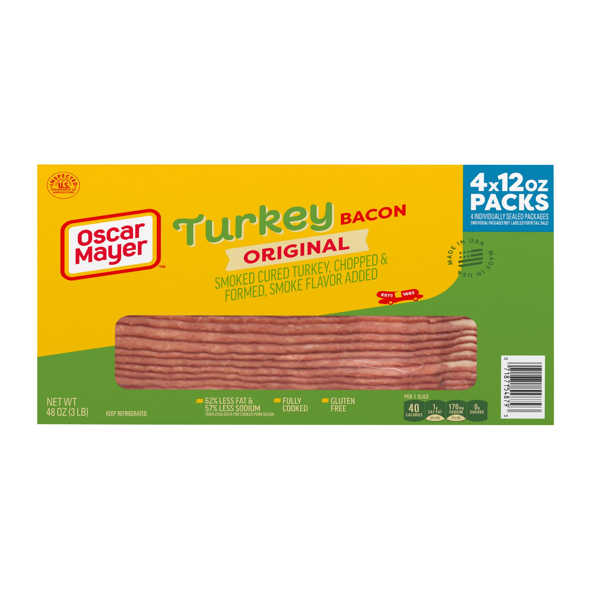 Oscar Mayer Turkey Bacon Bits 4 oz Allergy and Ingredient Information