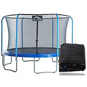 Upper Bounce 11' Round Trampoline with Enclosure and Weather Cover