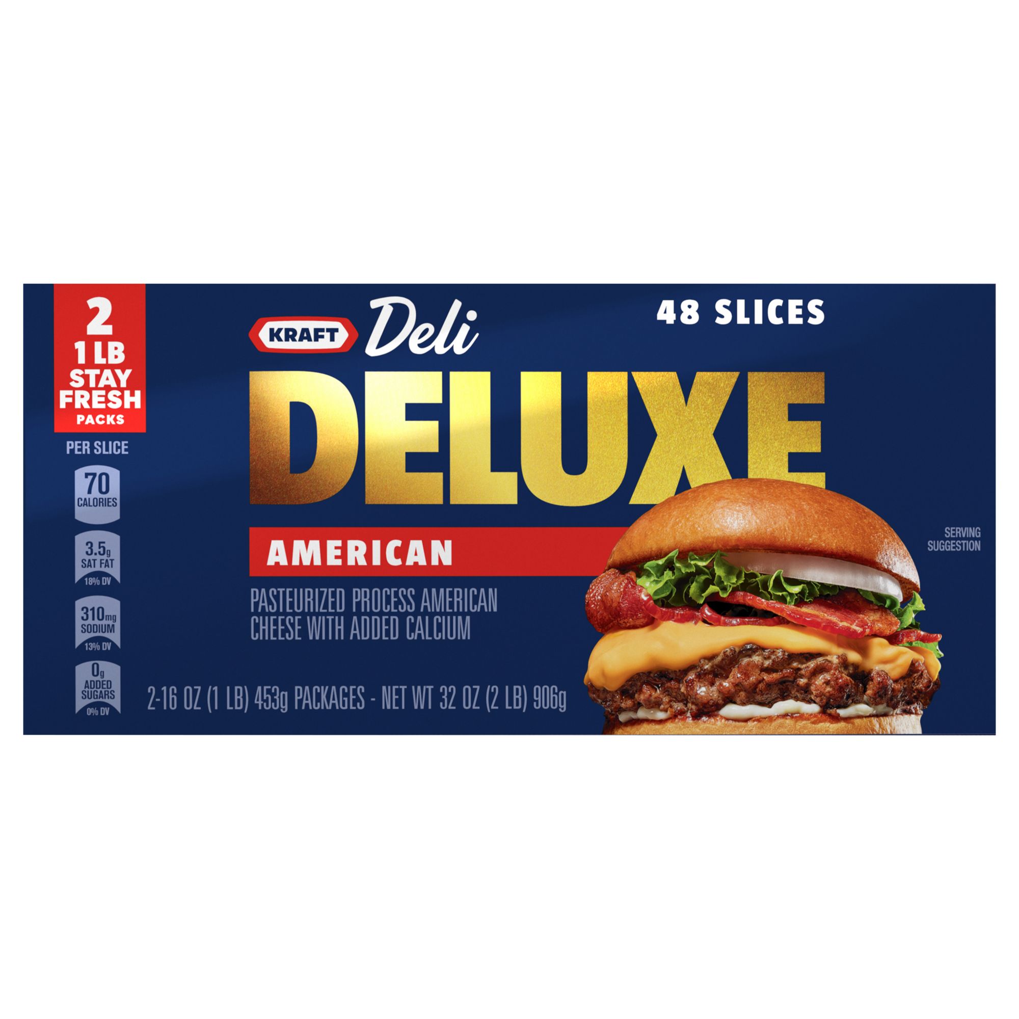 Kraft Deli Deluxe American Cheese Slices, 48 ct.