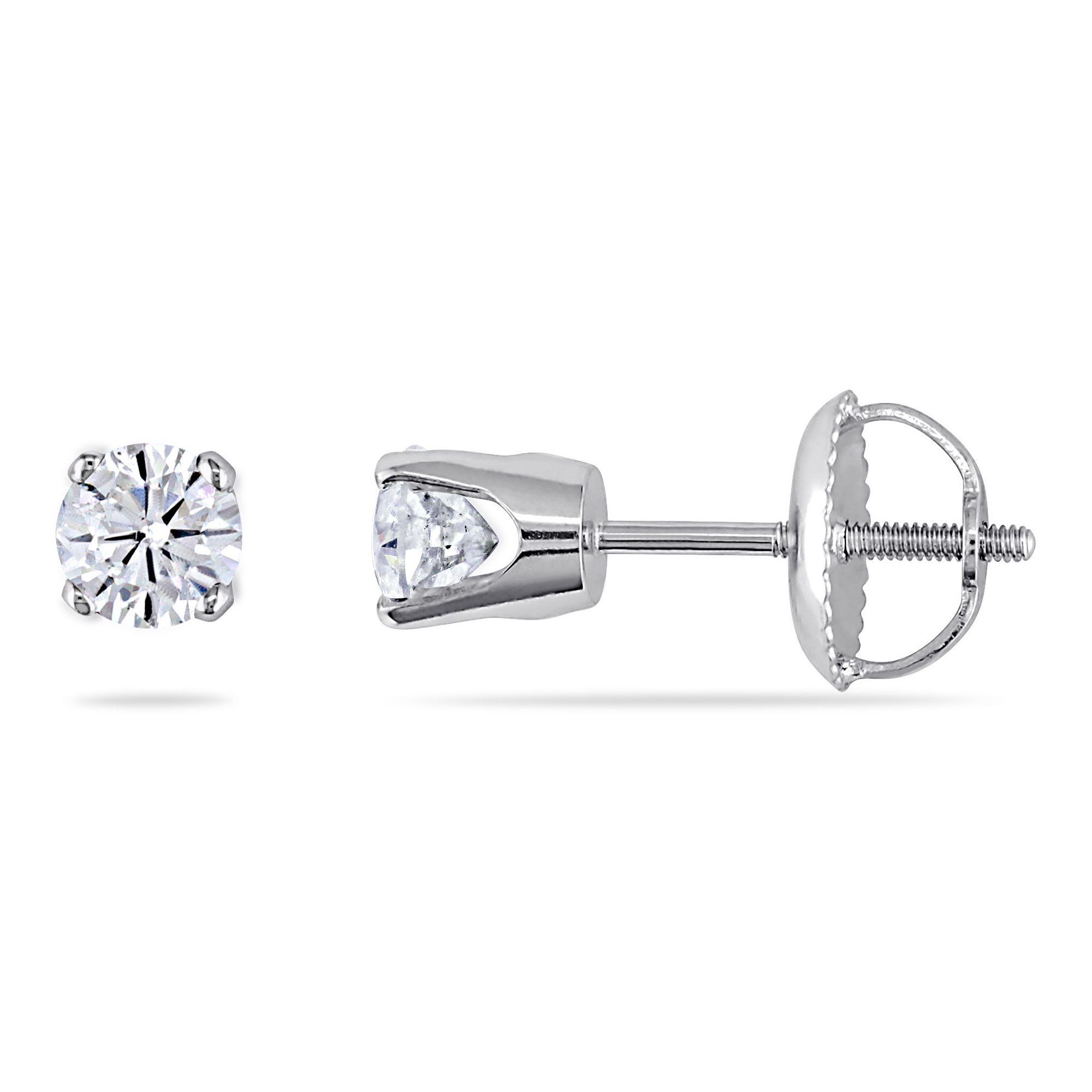 .50 ct. t.w. Diamond Stud Earrings in 14k White Gold