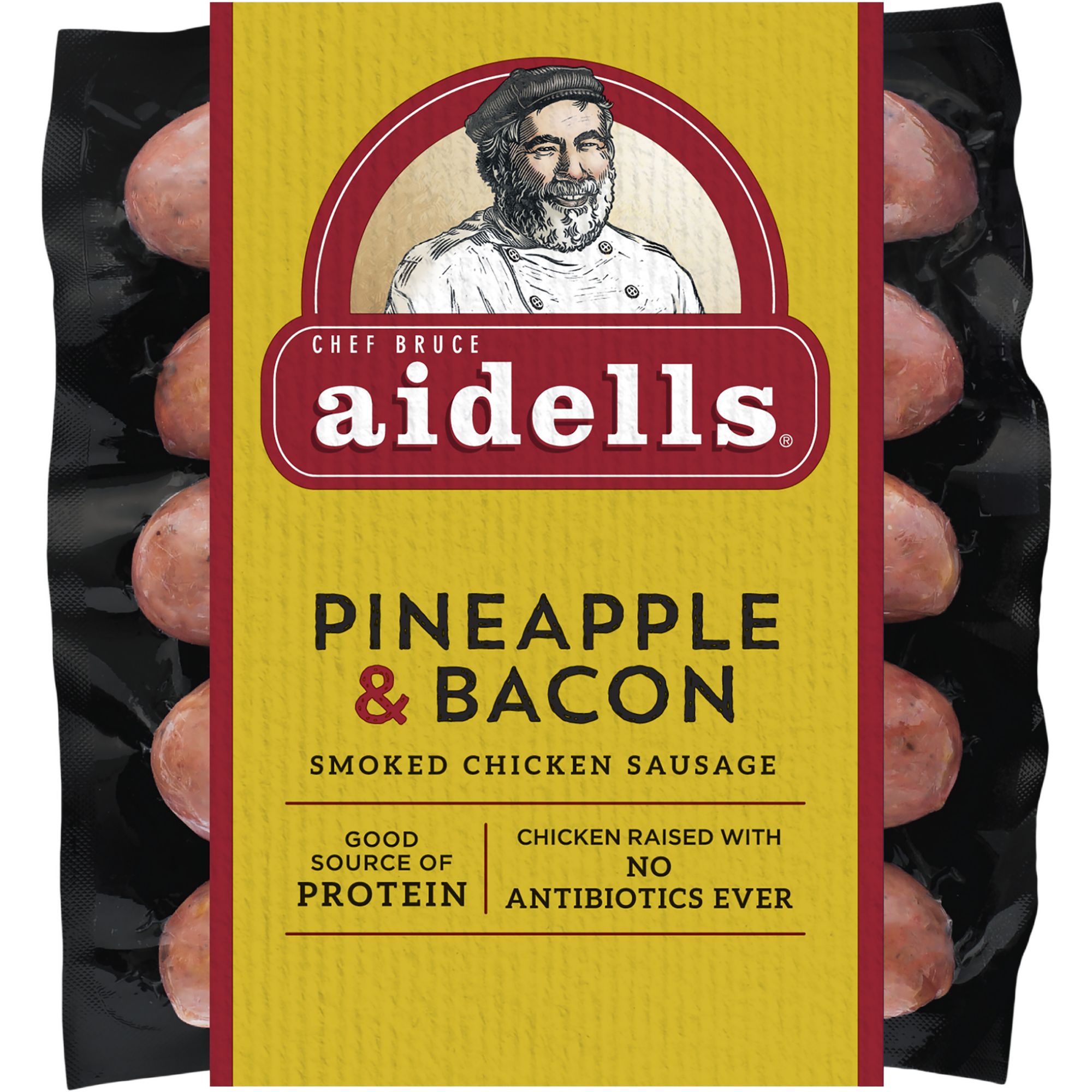 Aidells Pineapple & Bacon Smoked Chicken Sausage, 32 oz.