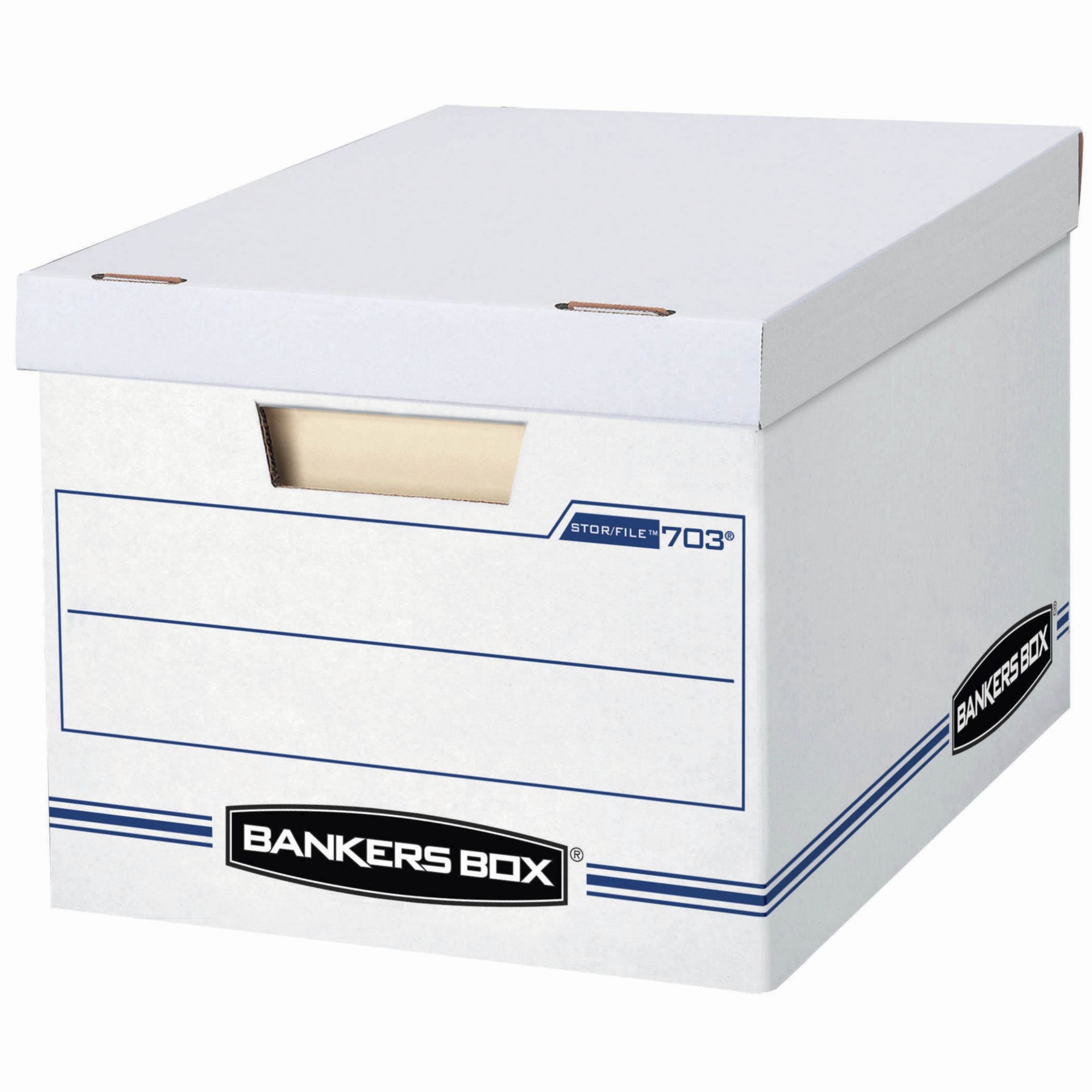 Bankers Box File/Store Record Storage Boxes, 10 pk. - White