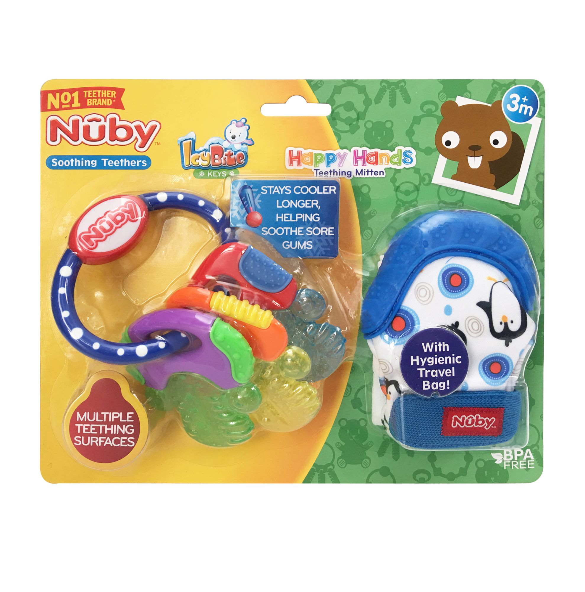 nuby soothing teething mitten